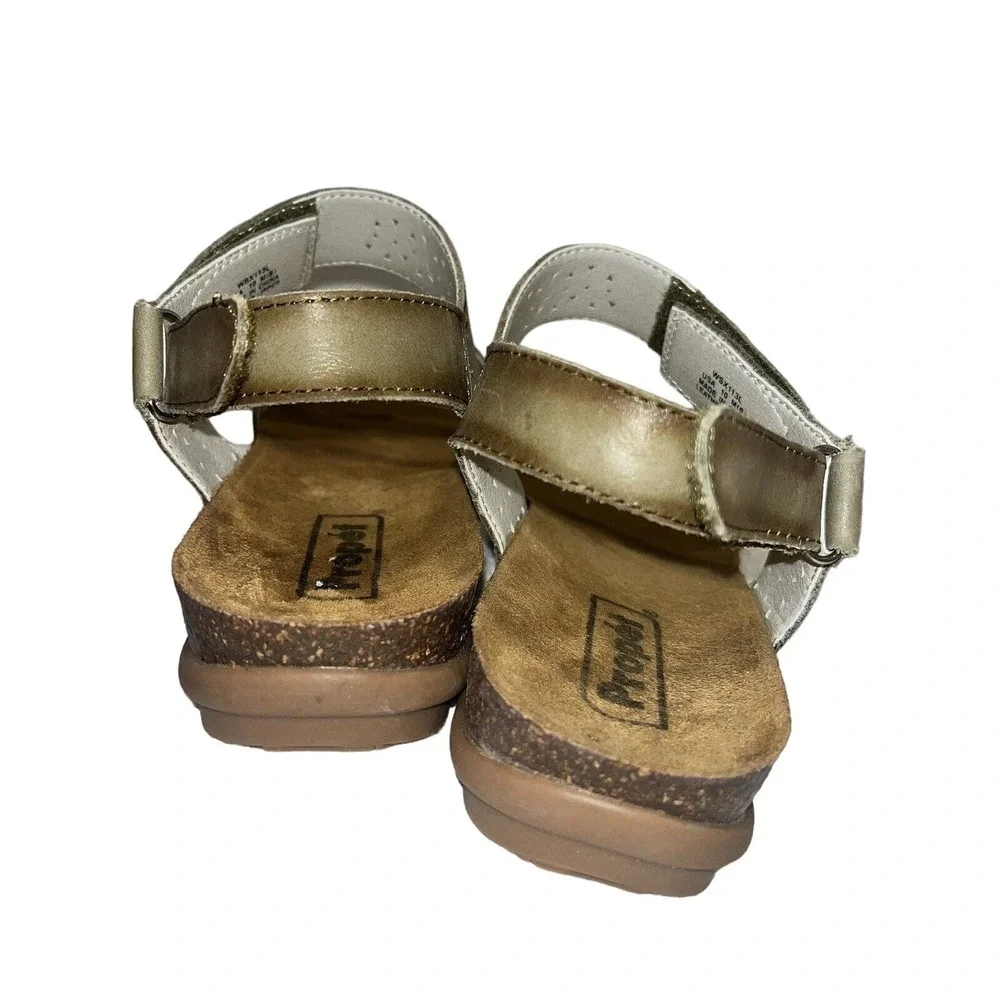 Propet Sandal Women's Size 10 Moss Neutral Leather Farrah - Picture 5 of 7